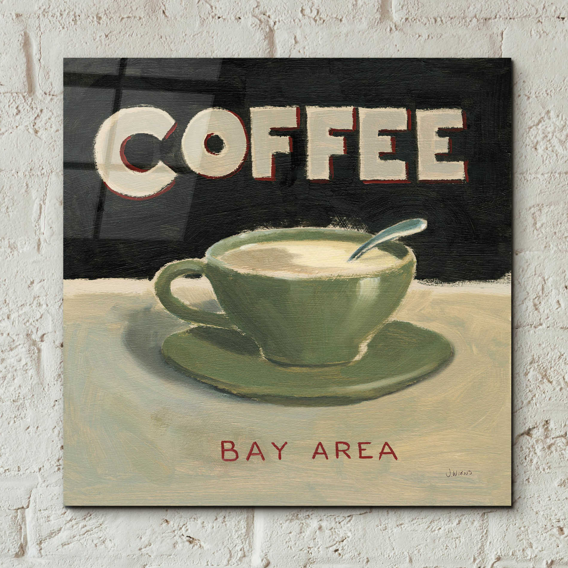 Epic Art 'Coffee Spot III' by James Wiens, Acrylic Glass Wall Art,12x12