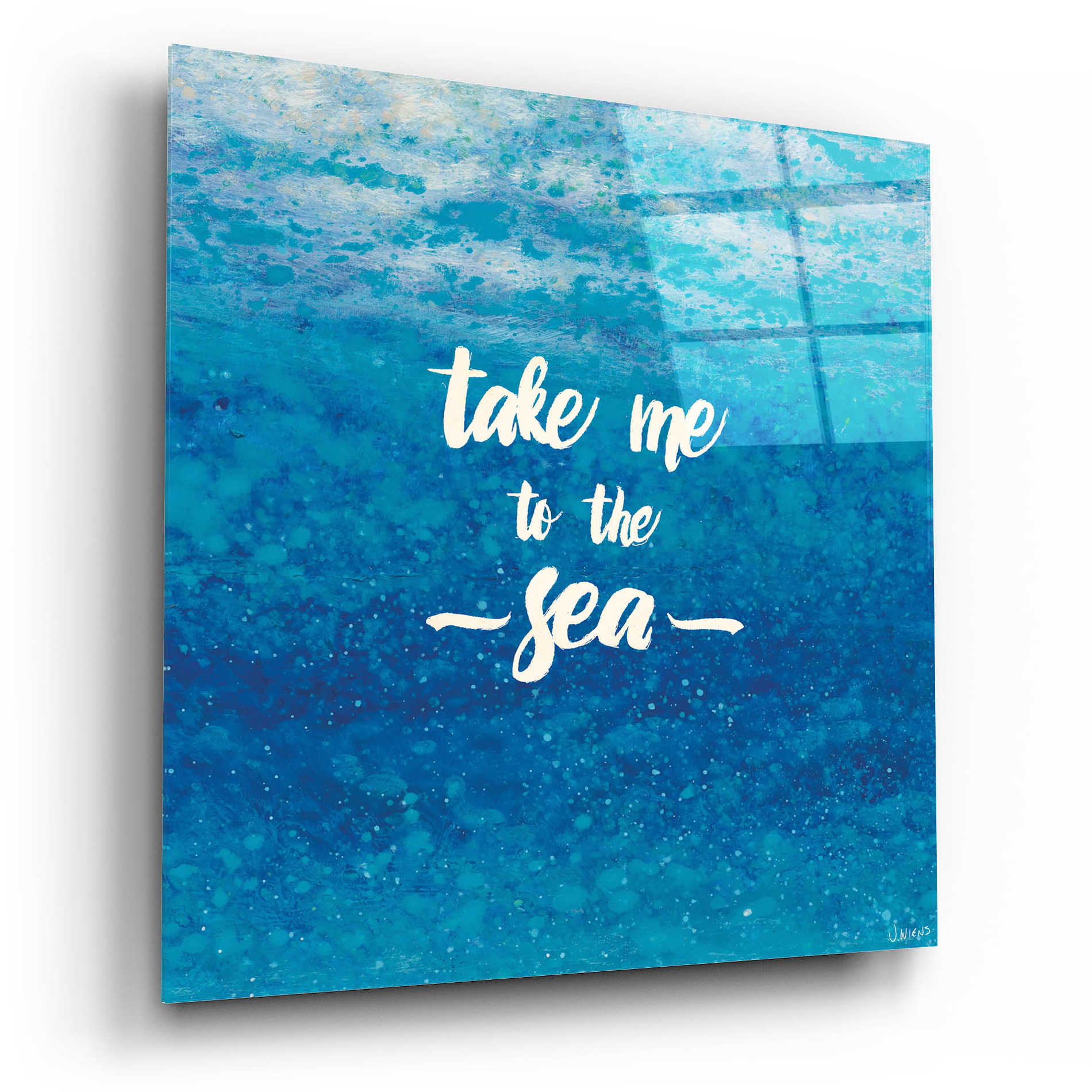 Epic Art 'Underwater Quotes I' by James Wiens, Acrylic Glass Wall Art,12x12