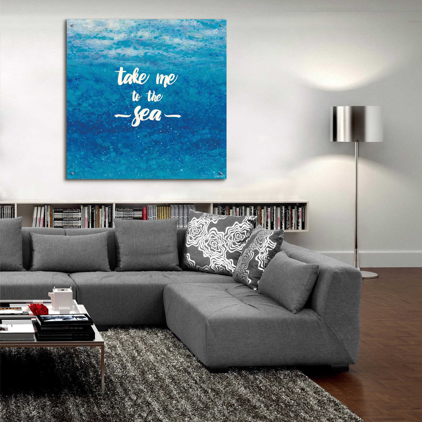 Epic Art 'Underwater Quotes I' by James Wiens, Acrylic Glass Wall Art,36x36