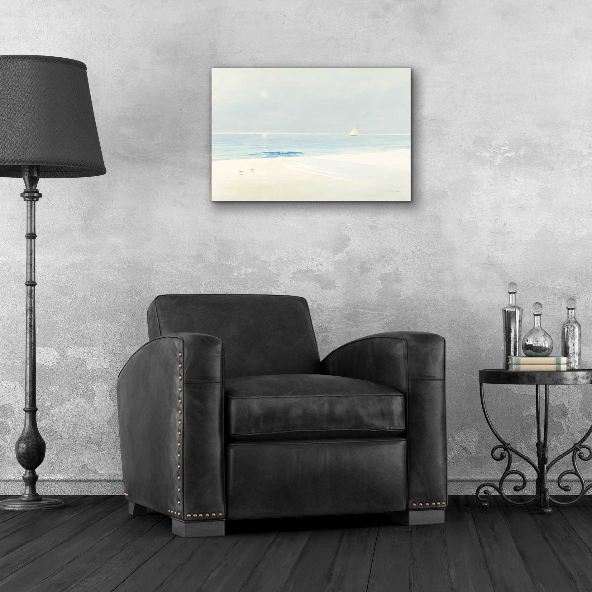 Epic Art 'Serene Beach' by James Wiens, Acrylic Glass Wall Art,24x16