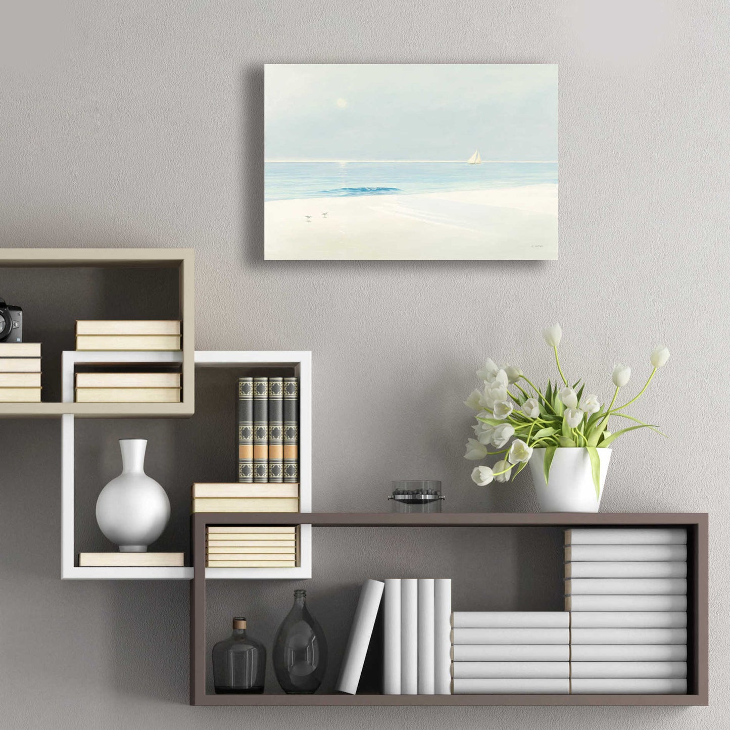 Epic Art 'Serene Beach' by James Wiens, Acrylic Glass Wall Art,24x16