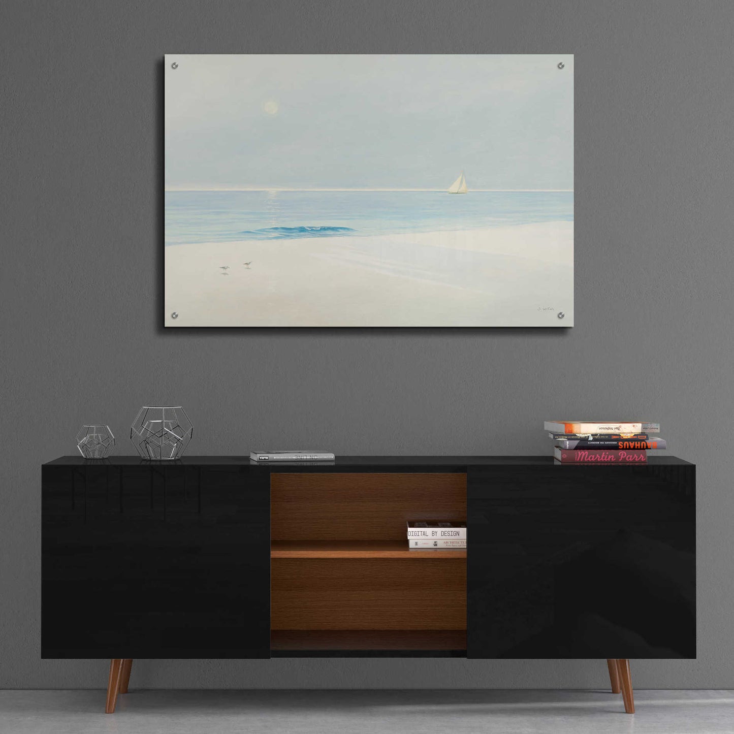 Epic Art 'Serene Beach' by James Wiens, Acrylic Glass Wall Art,36x24