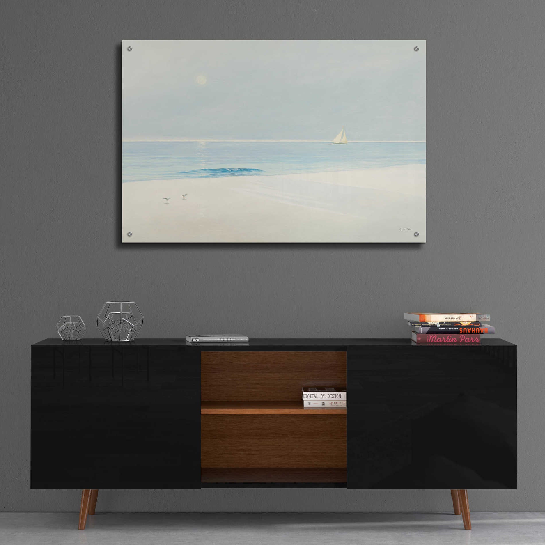 Epic Art 'Serene Beach' by James Wiens, Acrylic Glass Wall Art,36x24