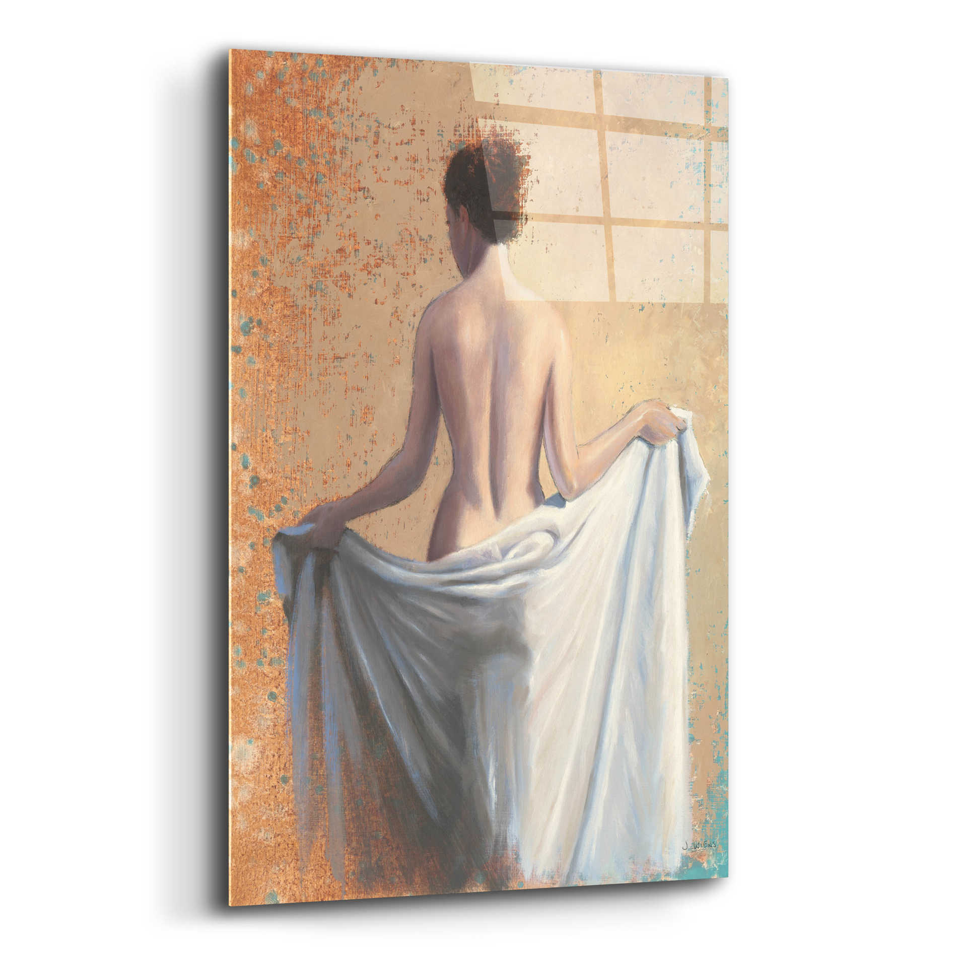 Epic Art 'After the Bath Coral' by James Wiens, Acrylic Glass Wall Art,12x16