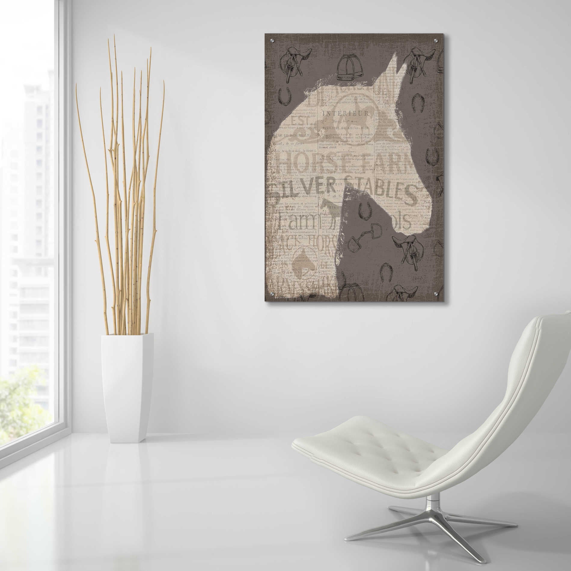 Epic Art 'Equine II' by James Wiens, Acrylic Glass Wall Art,24x36