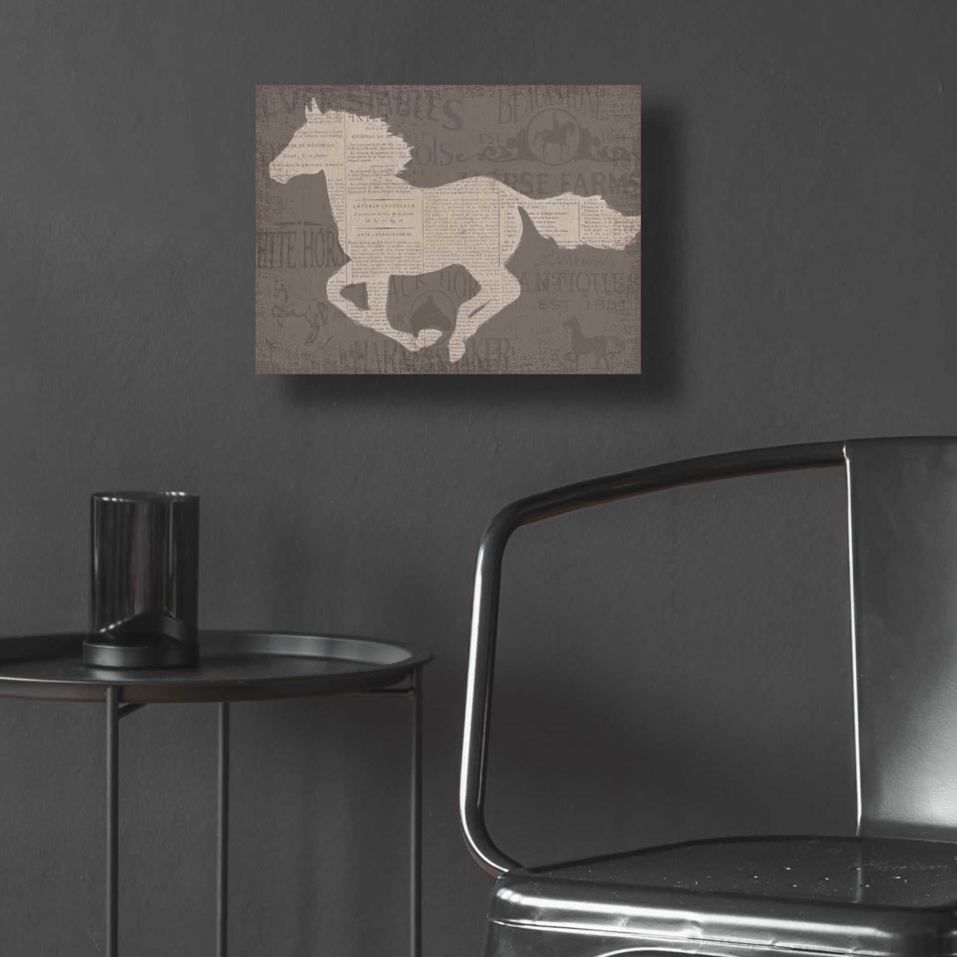 Epic Art 'Equine I' by James Wiens, Acrylic Glass Wall Art,16x12