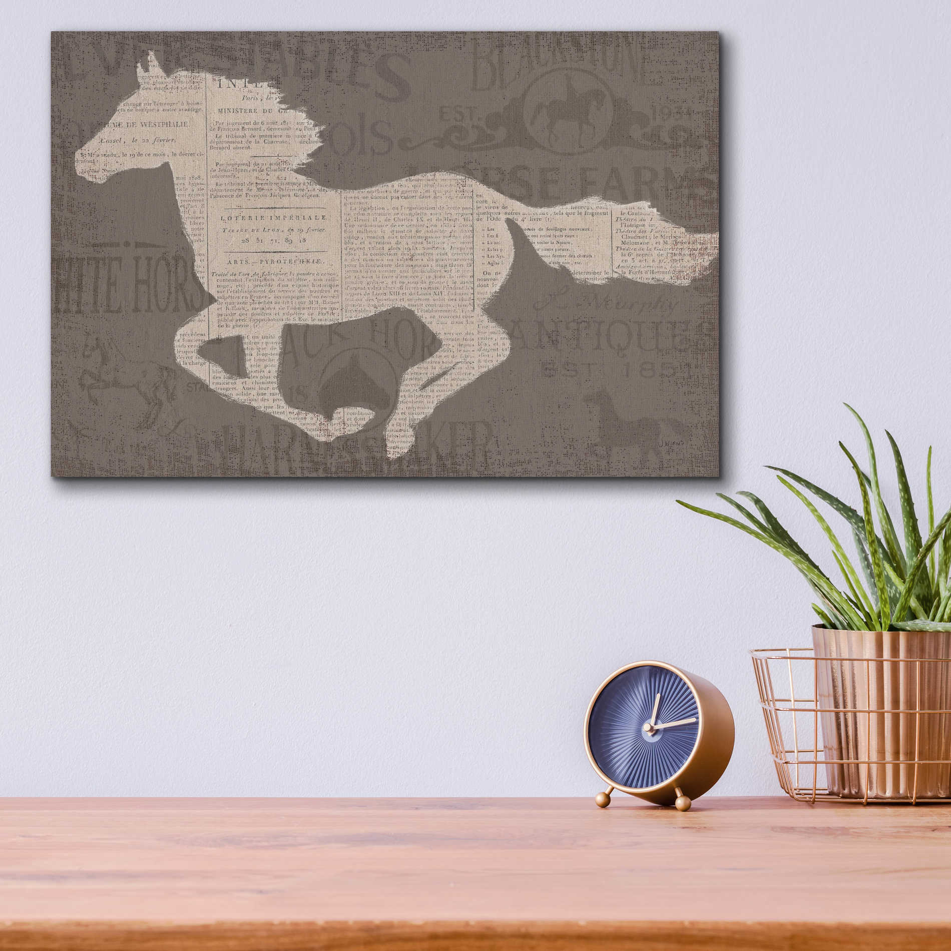 Epic Art 'Equine I' by James Wiens, Acrylic Glass Wall Art,16x12