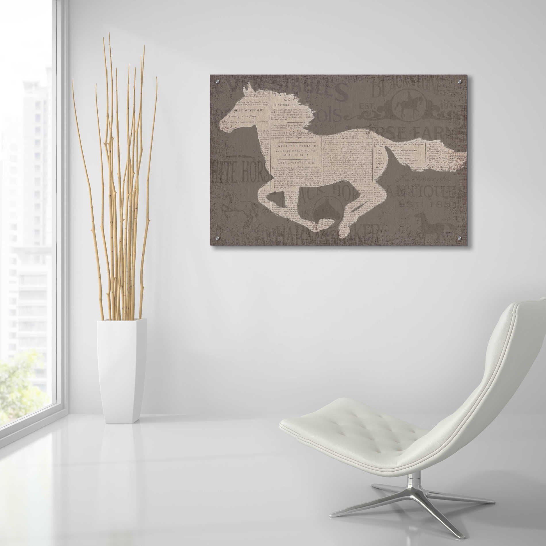 Epic Art 'Equine I' by James Wiens, Acrylic Glass Wall Art,36x24