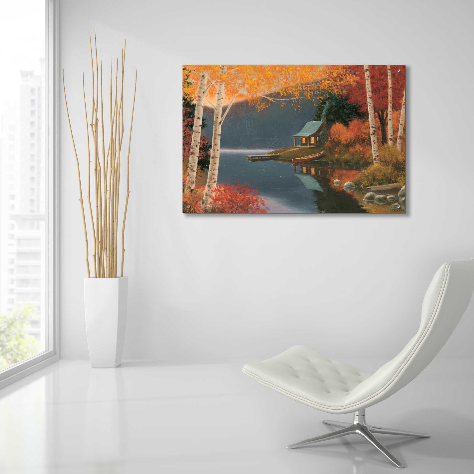 Epic Art 'Quiet Evening I' by James Wiens, Acrylic Glass Wall Art,36x24