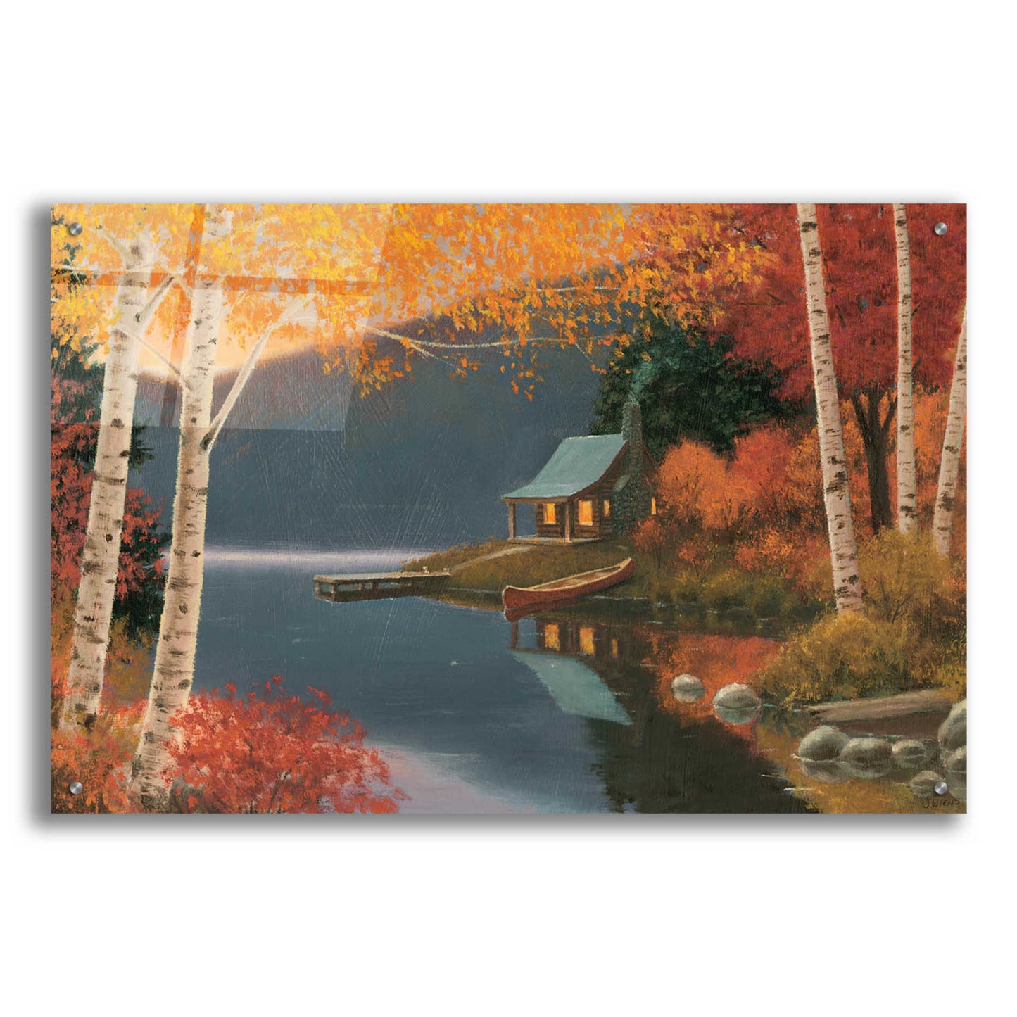 Epic Art 'Quiet Evening I' by James Wiens, Acrylic Glass Wall Art,36x24