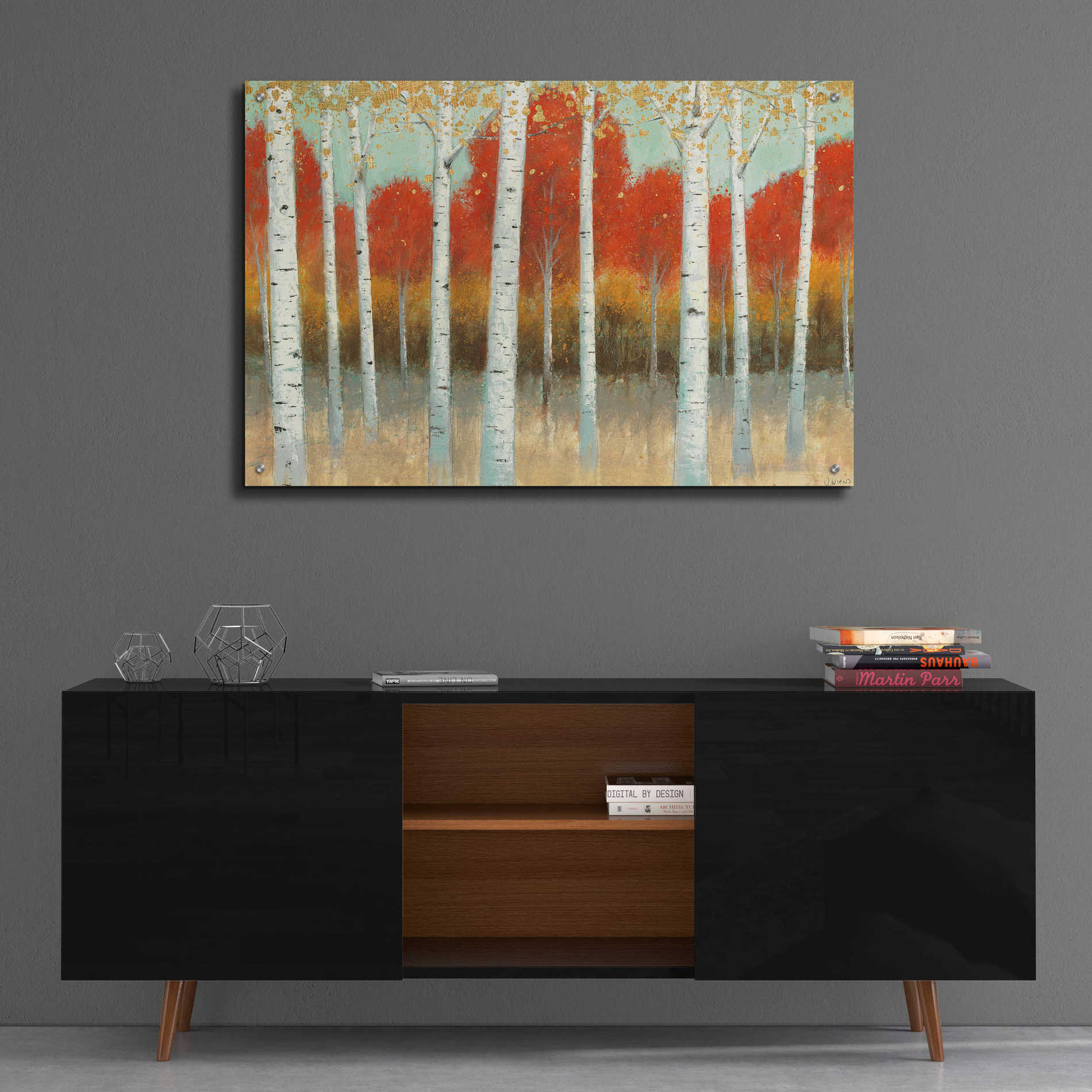 Epic Art 'Fall Promenade I' by James Wiens, Acrylic Glass Wall Art,36x24