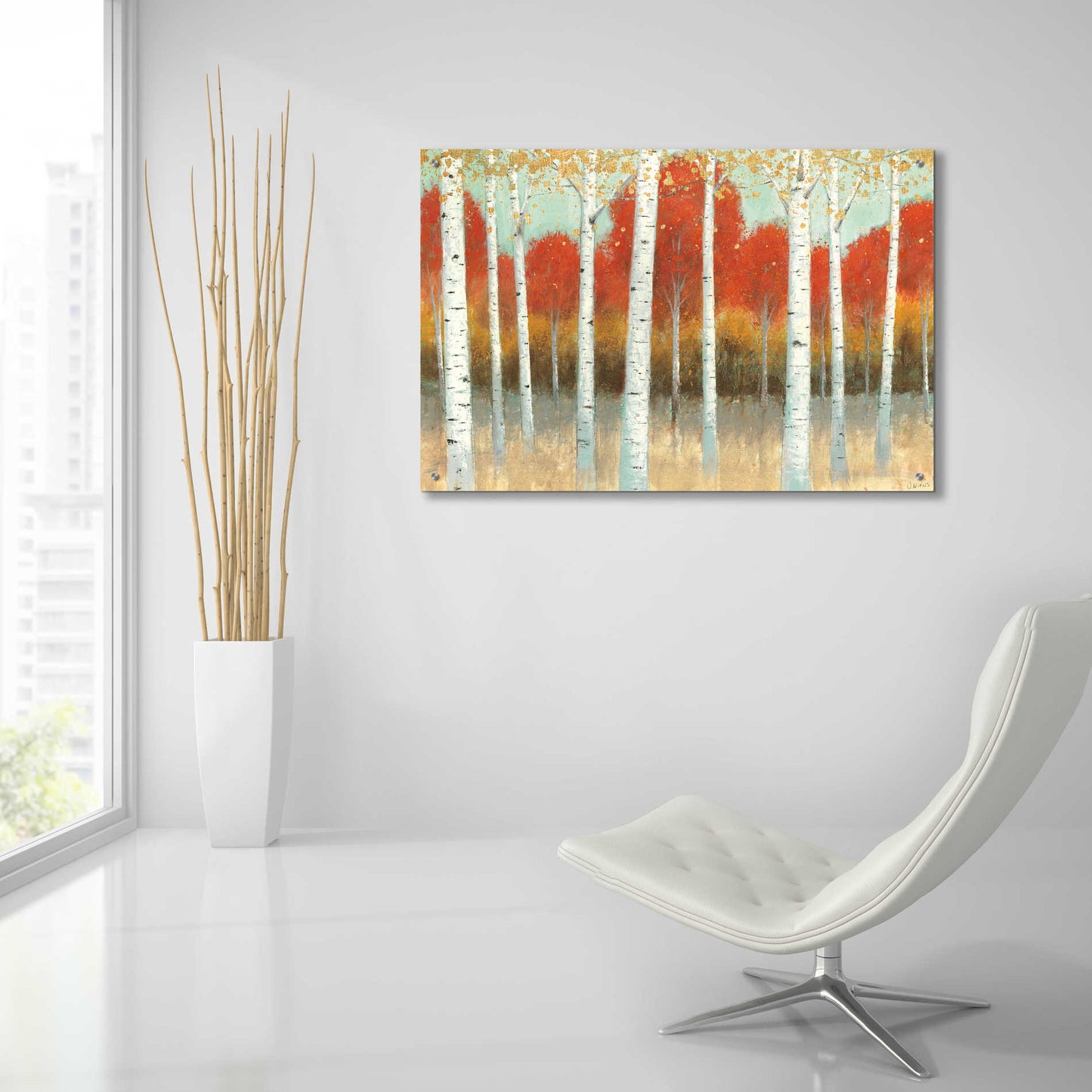 Epic Art 'Fall Promenade I' by James Wiens, Acrylic Glass Wall Art,36x24