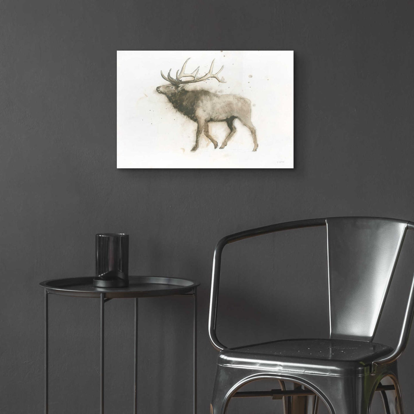 Epic Art 'Elk' by James Wiens, Acrylic Glass Wall Art,24x16