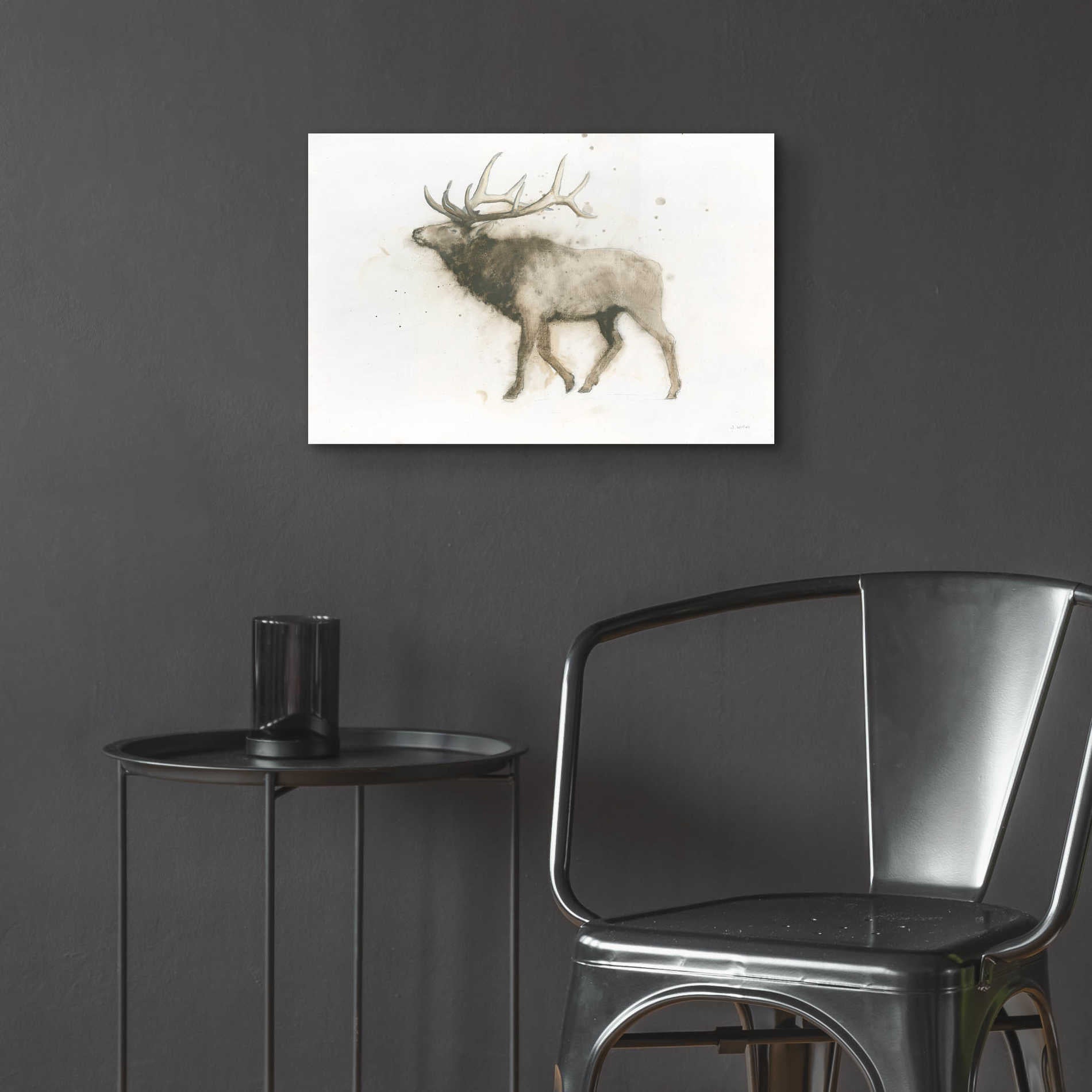 Epic Art 'Elk' by James Wiens, Acrylic Glass Wall Art,24x16