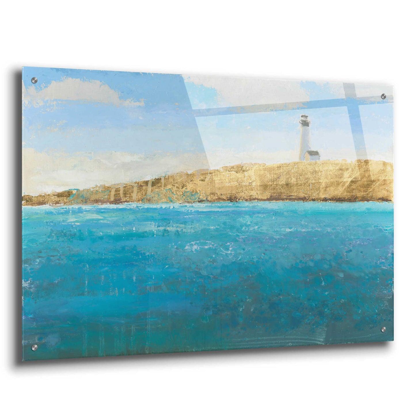 Epic Art 'Lighthouse Seascape II' by James Wiens, Acrylic Glass Wall Art,36x24