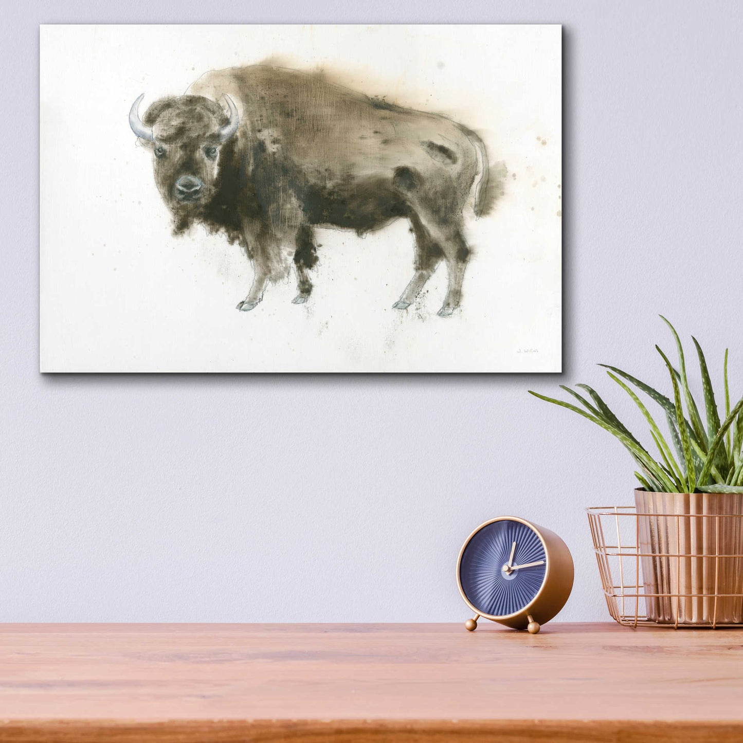 Epic Art 'Buffalo Bill' by James Wiens, Acrylic Glass Wall Art,16x12