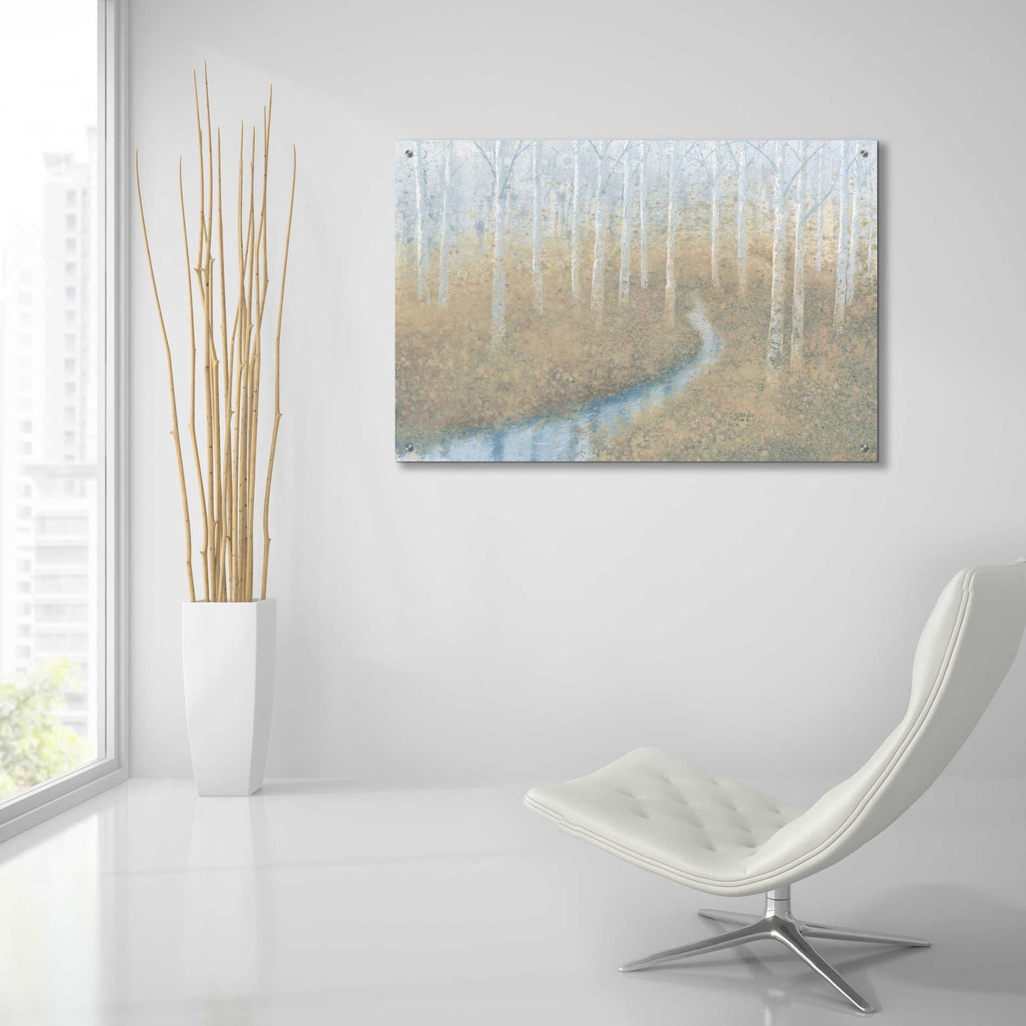 Epic Art 'Silver Waters' by James Wiens, Acrylic Glass Wall Art,36x24