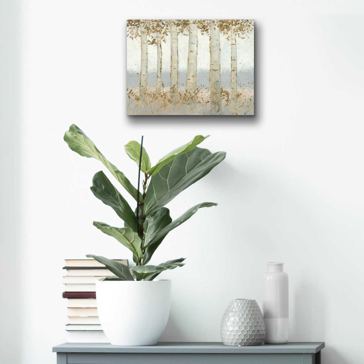 Epic Art 'Magnificent Birch Grove' by James Wiens, Acrylic Glass Wall Art,16x12