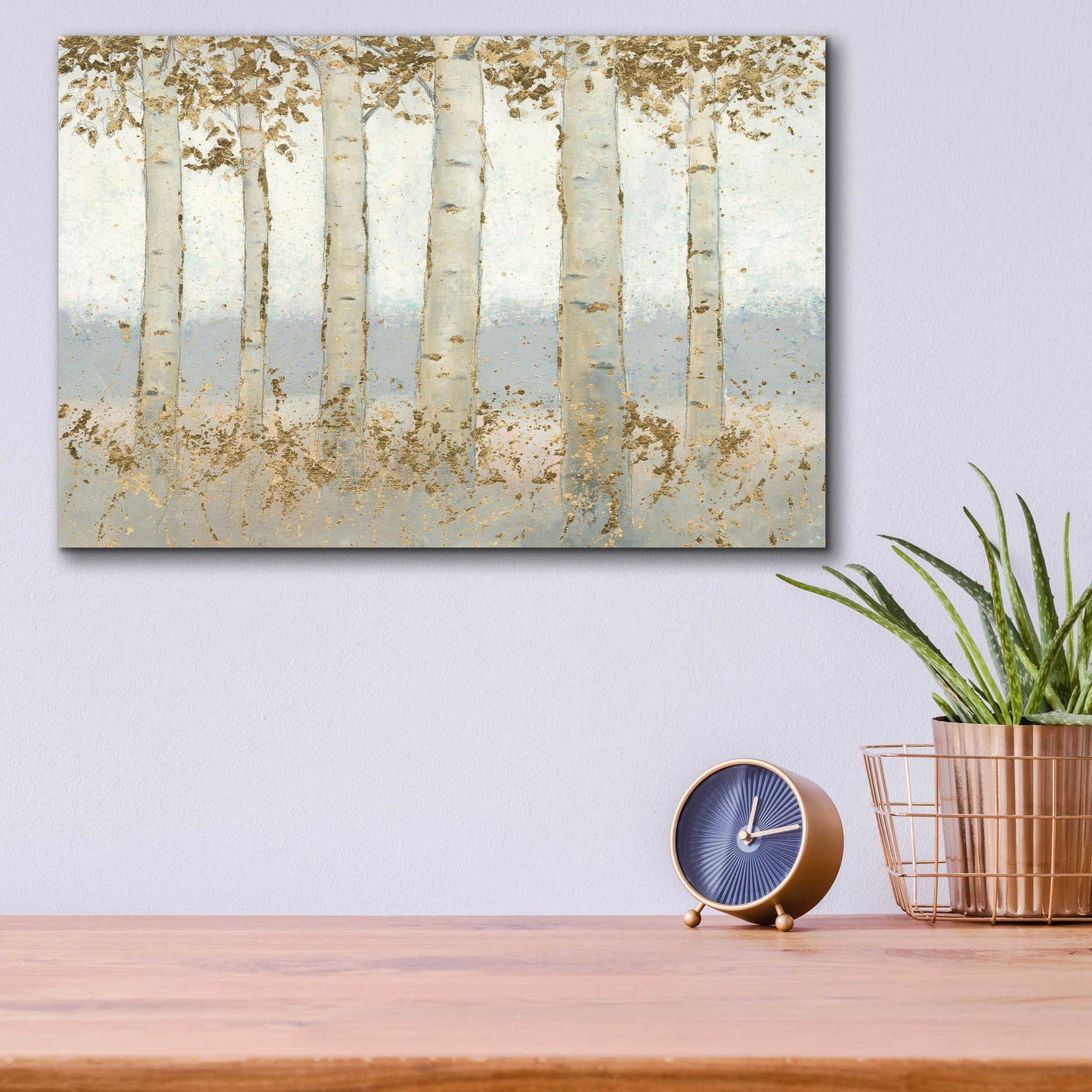 Epic Art 'Magnificent Birch Grove' by James Wiens, Acrylic Glass Wall Art,16x12