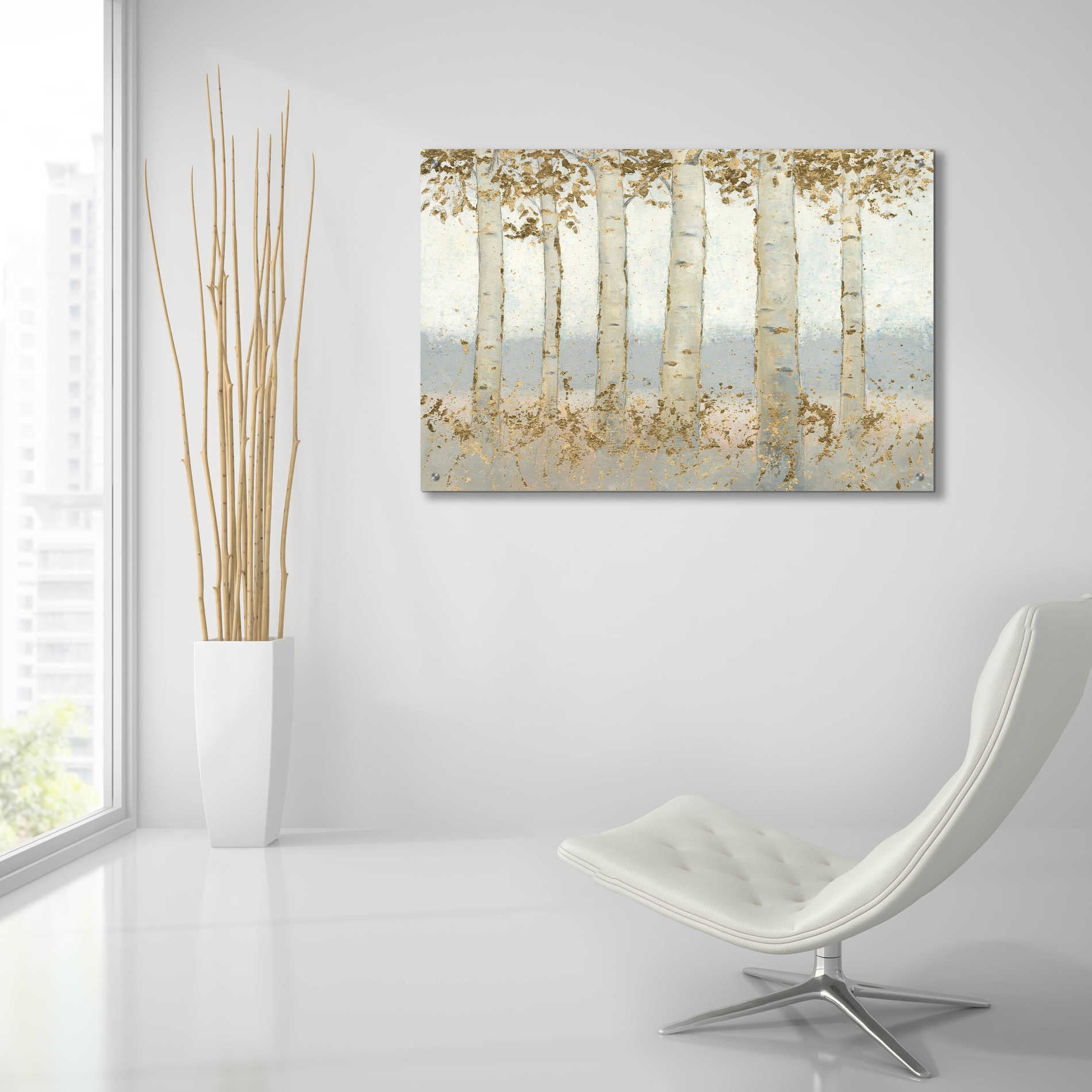 Epic Art 'Magnificent Birch Grove' by James Wiens, Acrylic Glass Wall Art,36x24