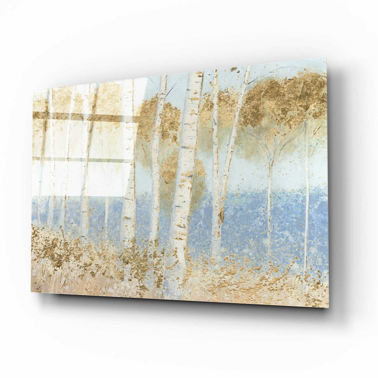 Epic Art 'Summer Birches' by James Wiens, Acrylic Glass Wall Art,16x12