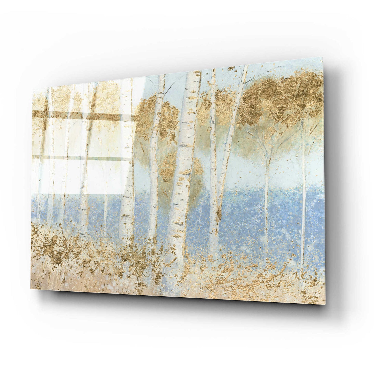 Epic Art 'Summer Birches' by James Wiens, Acrylic Glass Wall Art,24x16