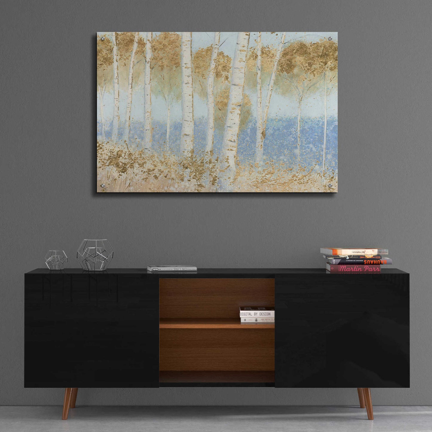 Epic Art 'Summer Birches' by James Wiens, Acrylic Glass Wall Art,36x24