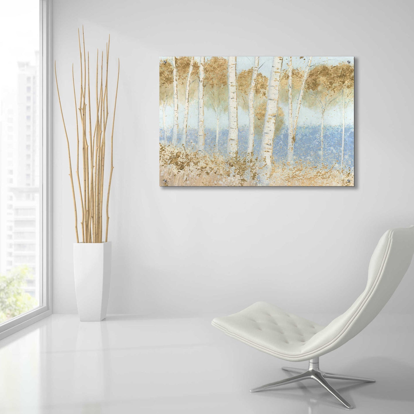 Epic Art 'Summer Birches' by James Wiens, Acrylic Glass Wall Art,36x24