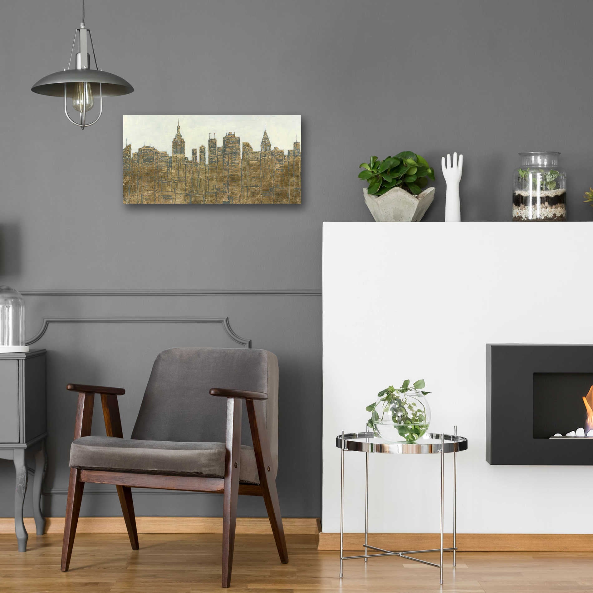 Epic Art 'Lavish Skyline' by James Wiens, Acrylic Glass Wall Art,24x12