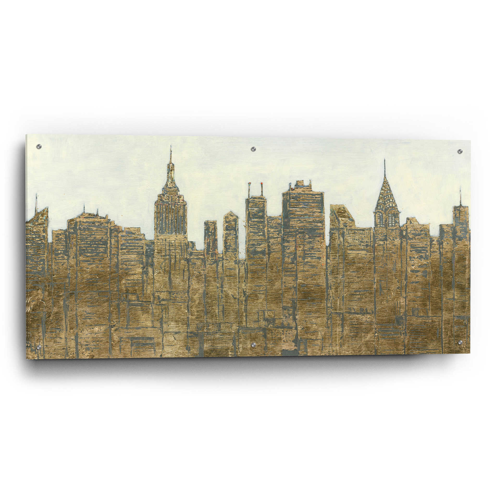 Epic Art 'Lavish Skyline' by James Wiens, Acrylic Glass Wall Art,48x24