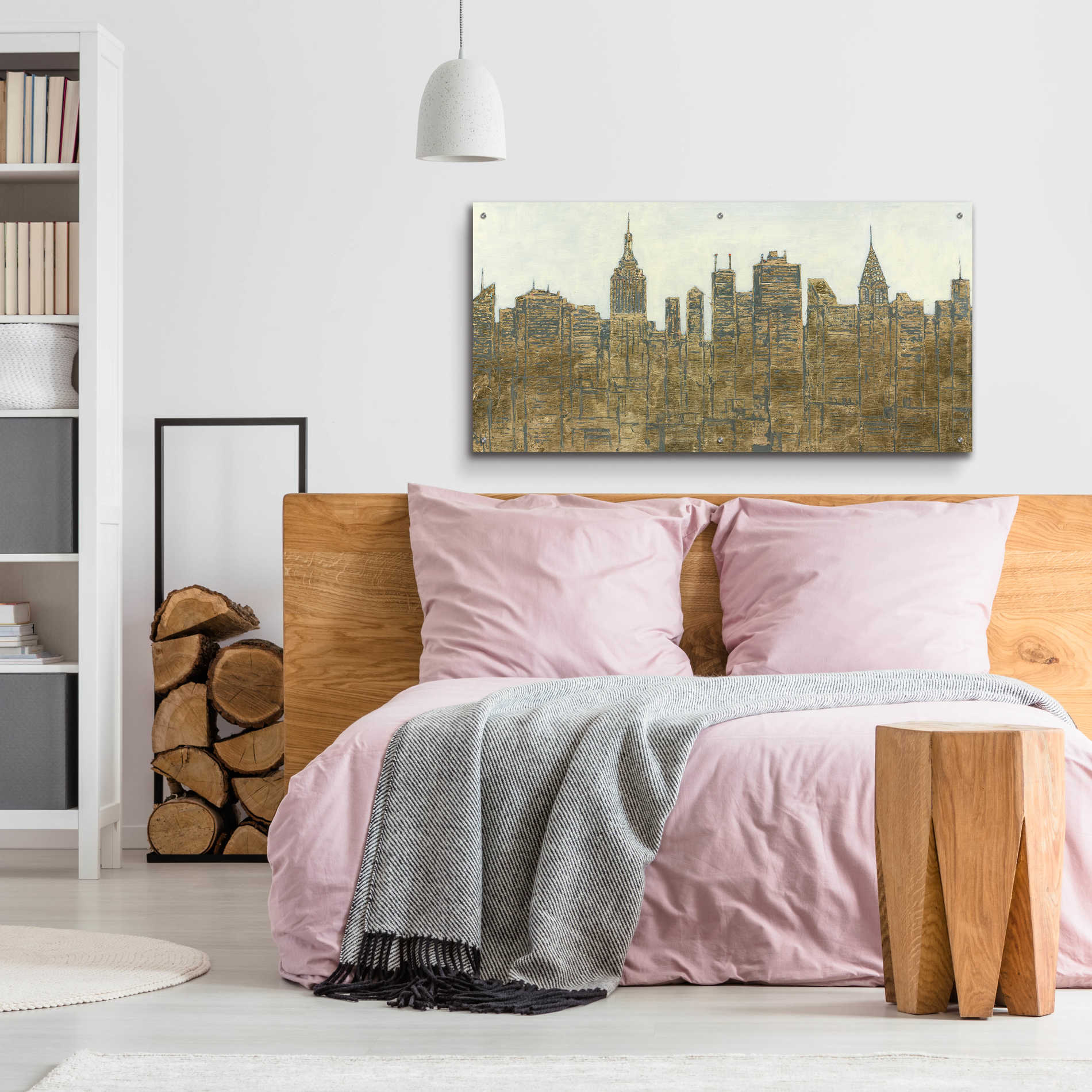 Epic Art 'Lavish Skyline' by James Wiens, Acrylic Glass Wall Art,48x24