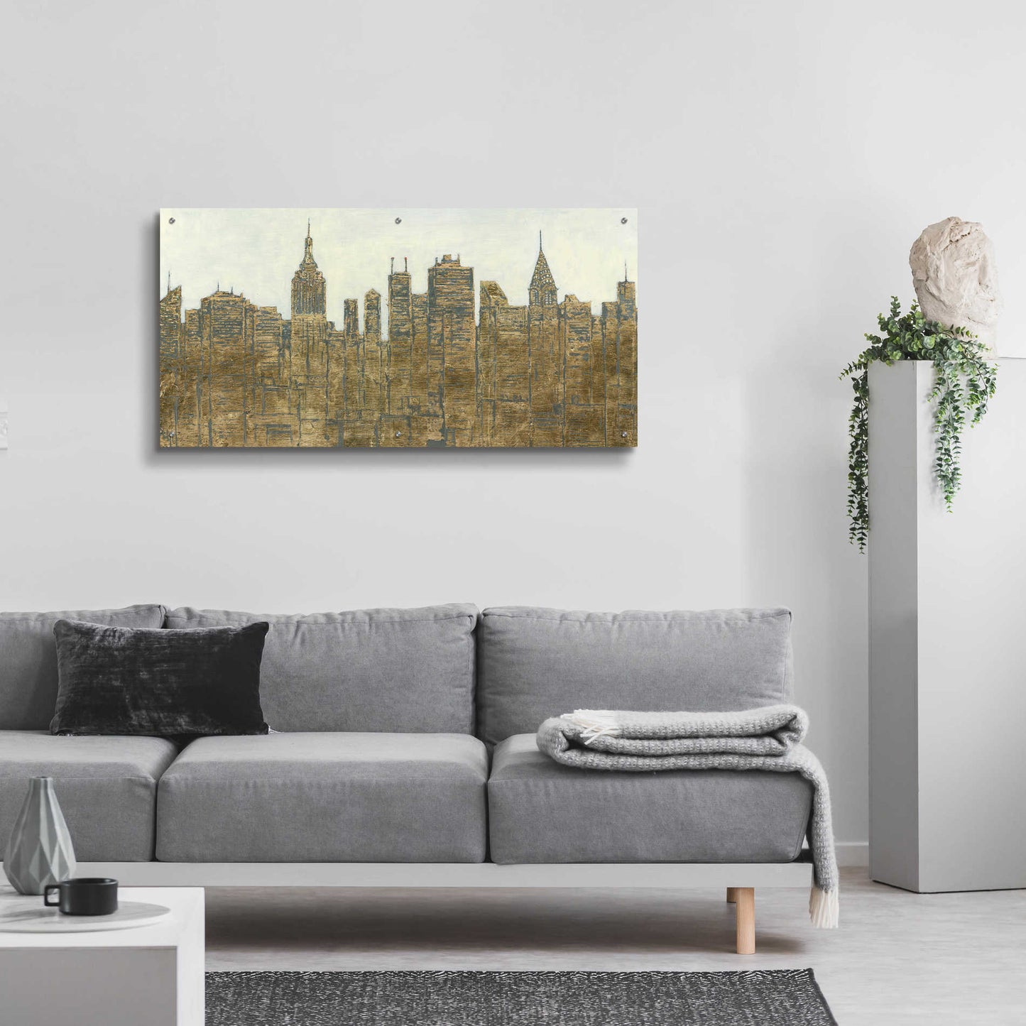 Epic Art 'Lavish Skyline' by James Wiens, Acrylic Glass Wall Art,48x24