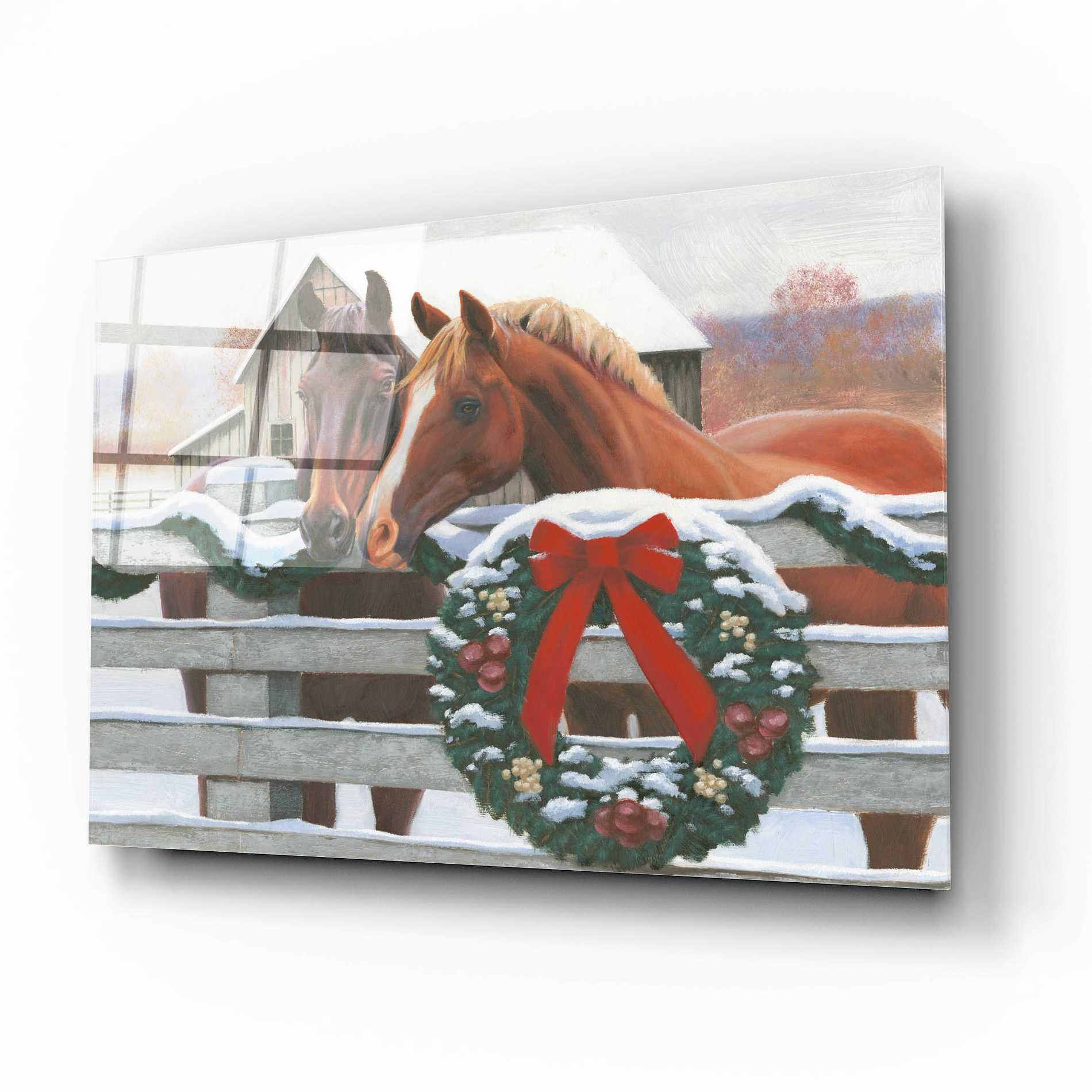Epic Art 'Christmas in the Heartland II' by James Wiens, Acrylic Glass Wall Art,16x12