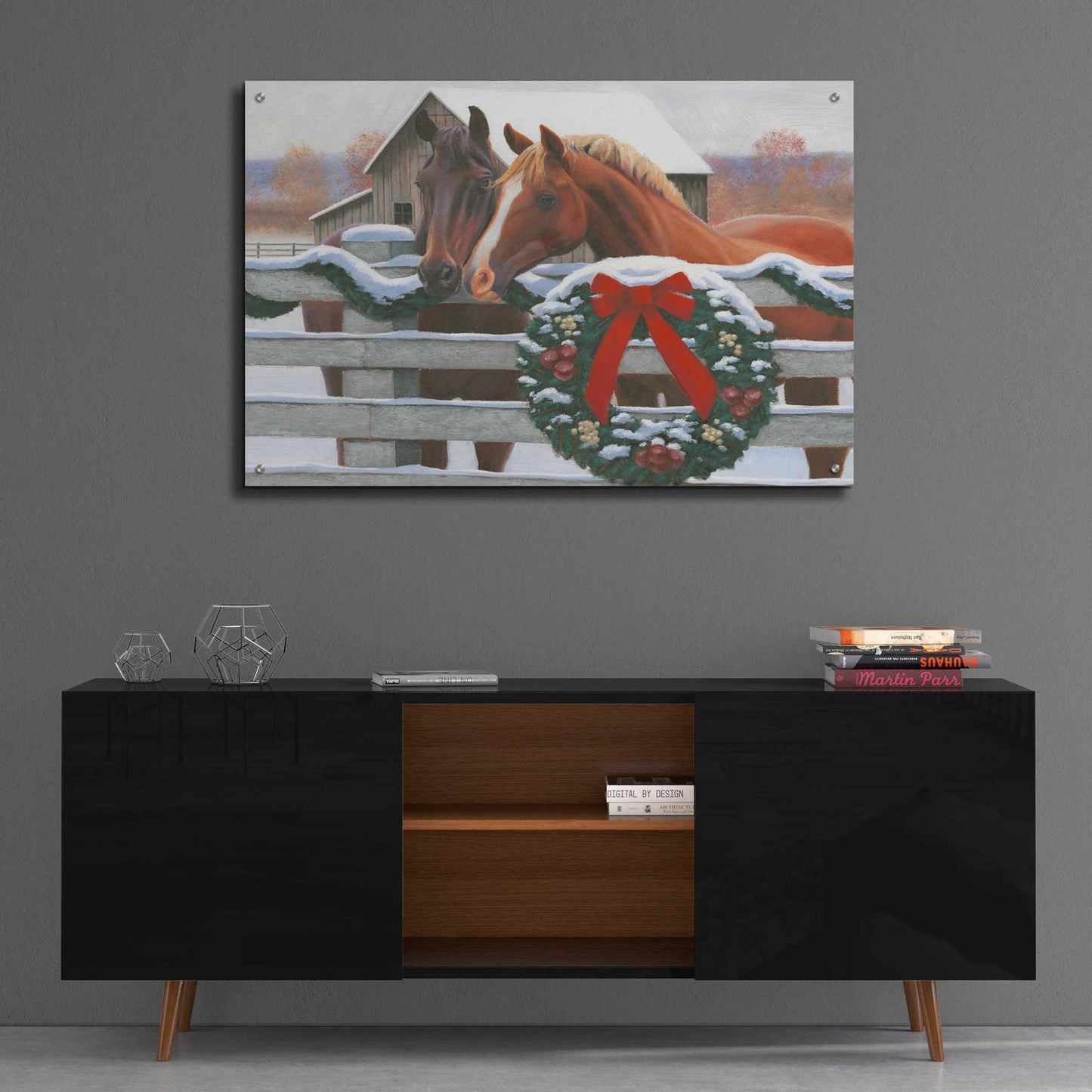 Epic Art 'Christmas in the Heartland II' by James Wiens, Acrylic Glass Wall Art,36x24