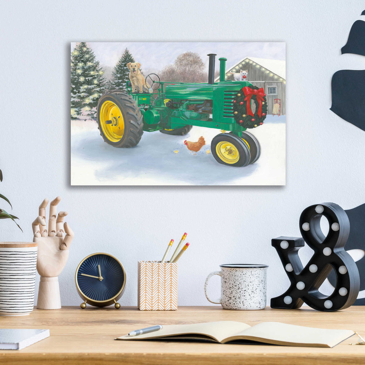 Epic Art 'Christmas in the Heartland III' by James Wiens, Acrylic Glass Wall Art,16x12