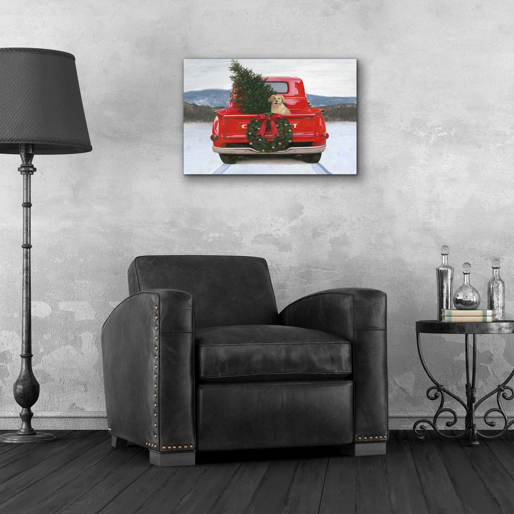 Epic Art 'Christmas in the Heartland IV' by James Wiens, Acrylic Glass Wall Art,24x16
