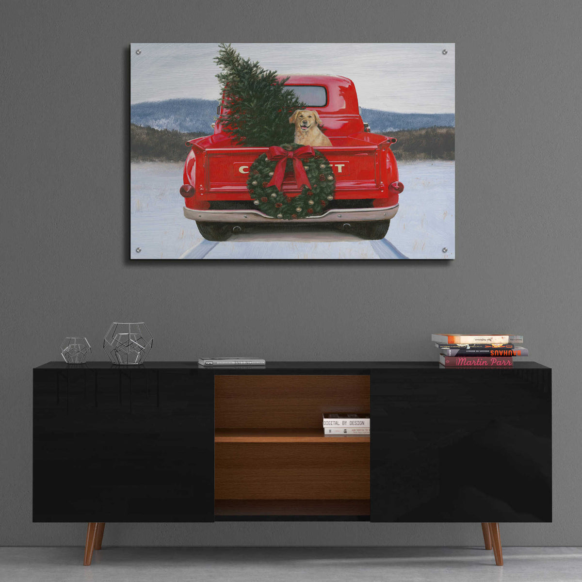 Epic Art 'Christmas in the Heartland IV' by James Wiens, Acrylic Glass Wall Art,36x24