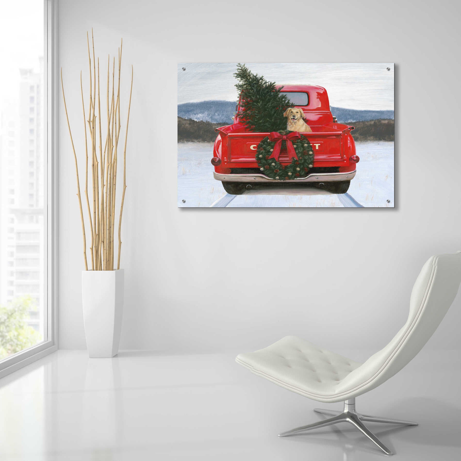 Epic Art 'Christmas in the Heartland IV' by James Wiens, Acrylic Glass Wall Art,36x24
