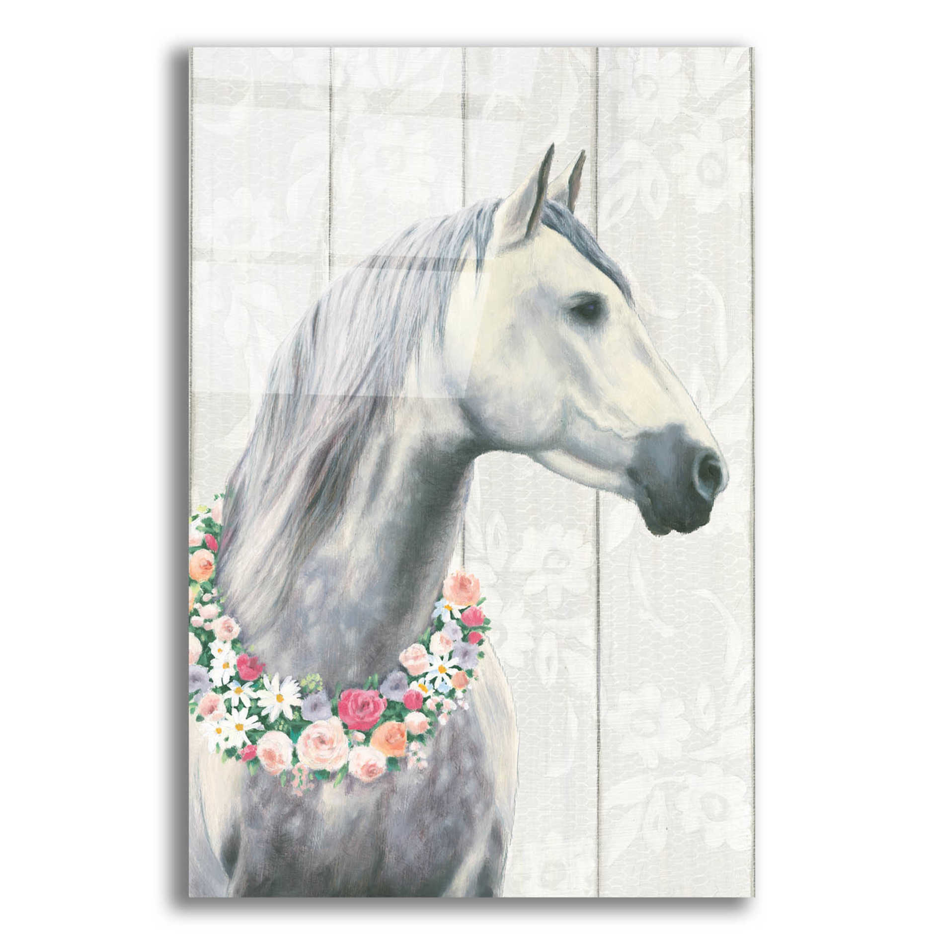 Epic Art 'Spirit Stallion I on wood' by James Wiens, Acrylic Glass Wall Art,12x16