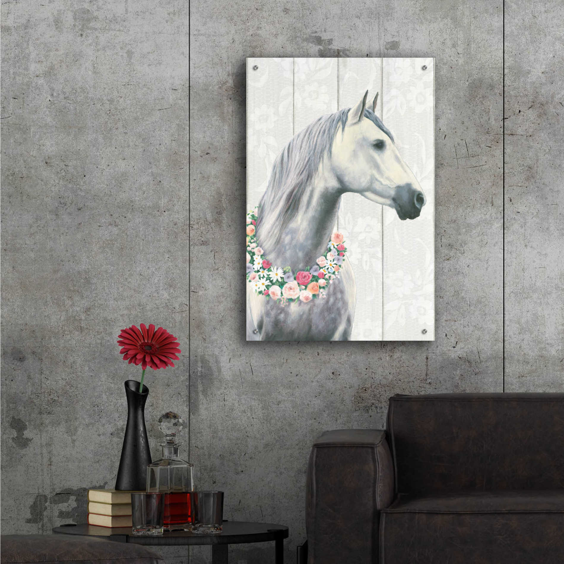 Epic Art 'Spirit Stallion I on wood' by James Wiens, Acrylic Glass Wall Art,24x36