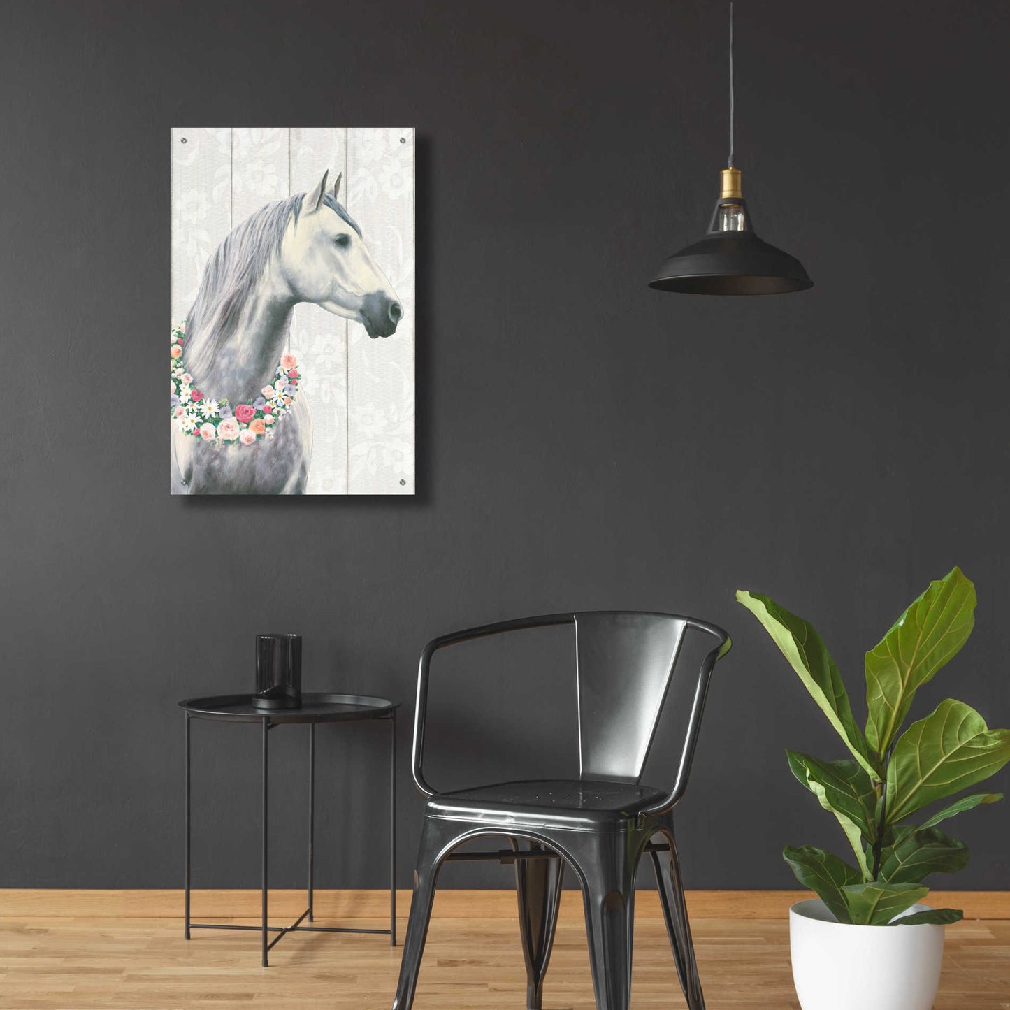 Epic Art 'Spirit Stallion I on wood' by James Wiens, Acrylic Glass Wall Art,24x36