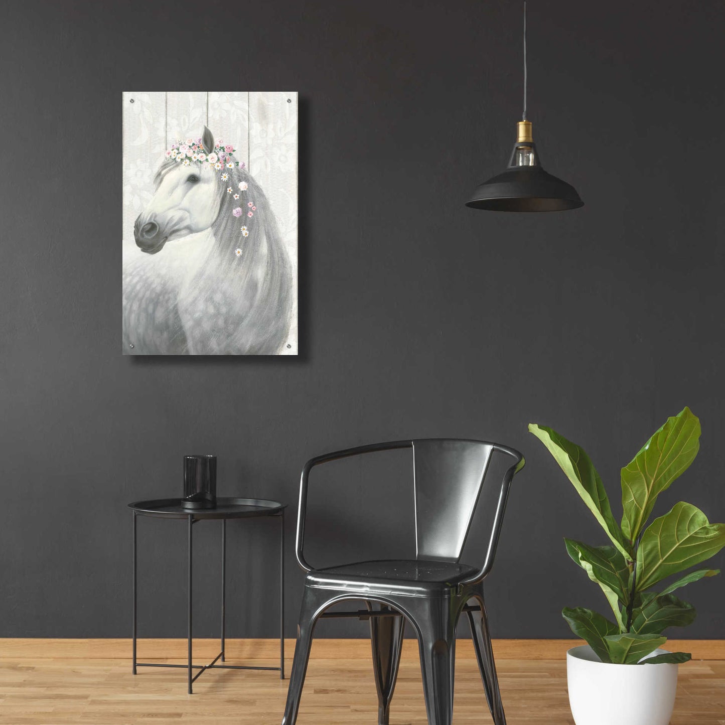 Epic Art 'Spirit Stallion II on wood' by James Wiens, Acrylic Glass Wall Art,24x36