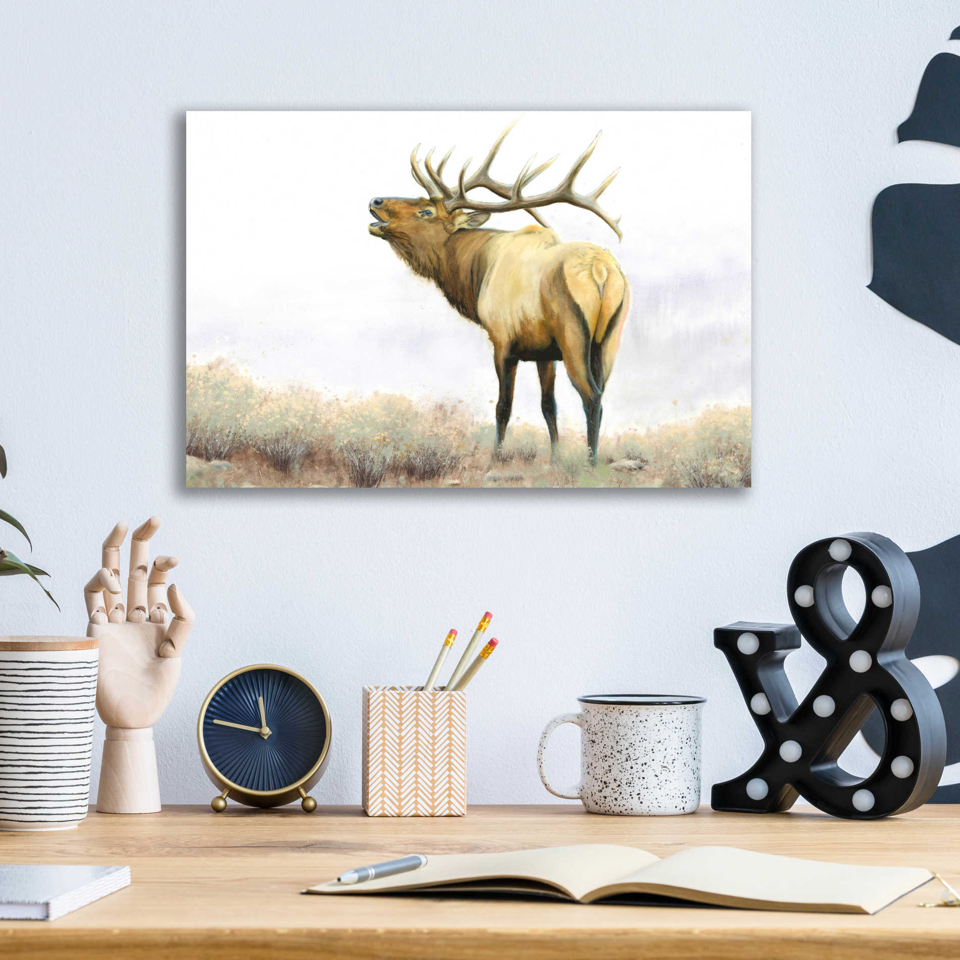 Epic Art 'Majestic Elk' by James Wiens, Acrylic Glass Wall Art,16x12