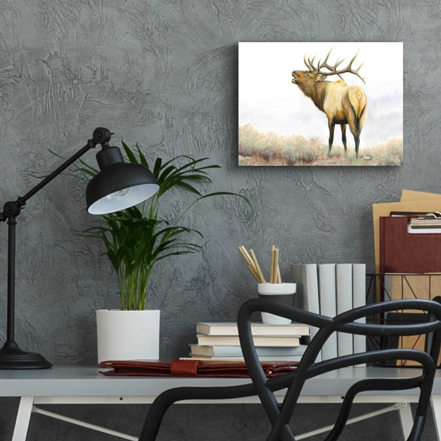 Epic Art 'Majestic Elk' by James Wiens, Acrylic Glass Wall Art,16x12