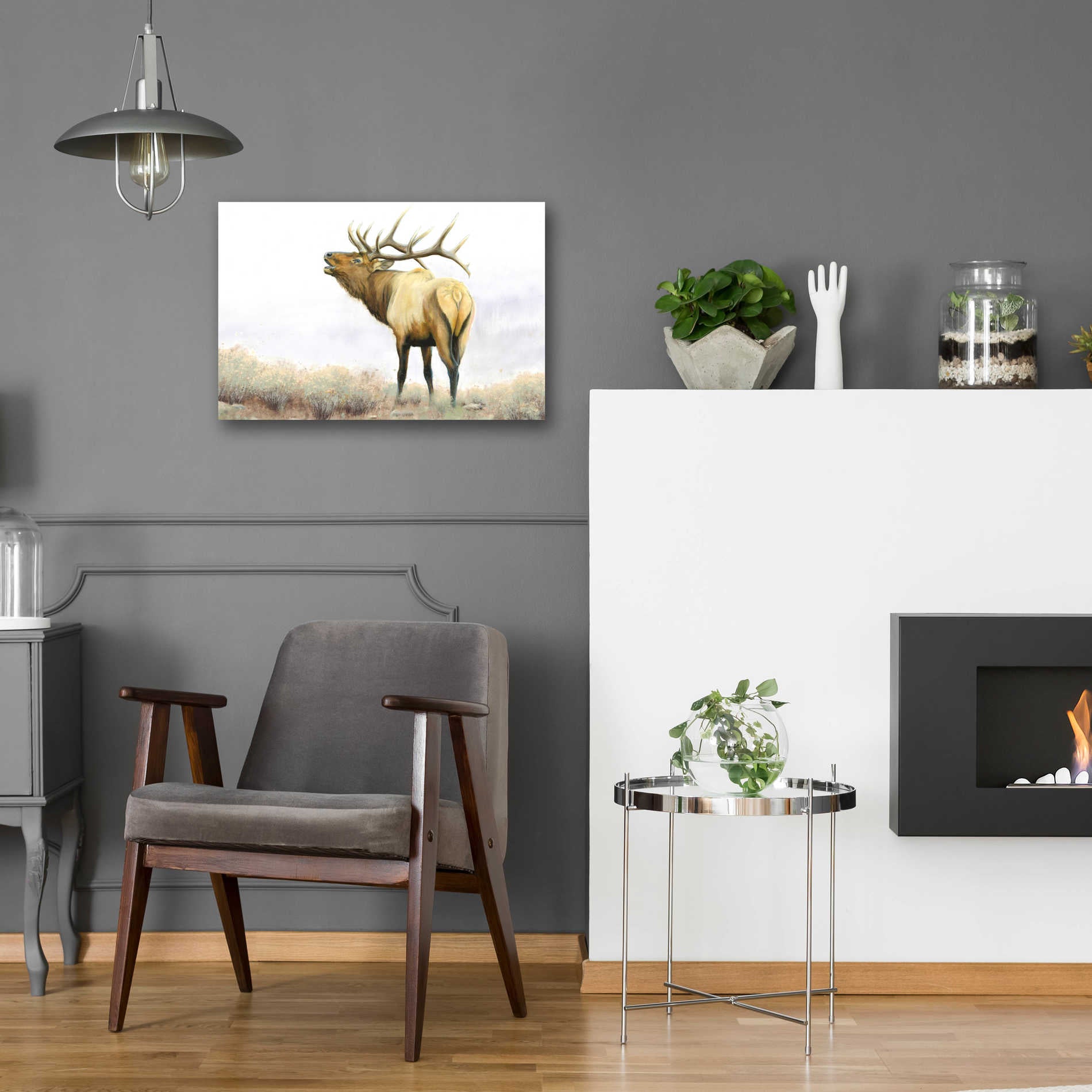 Epic Art 'Majestic Elk' by James Wiens, Acrylic Glass Wall Art,24x16