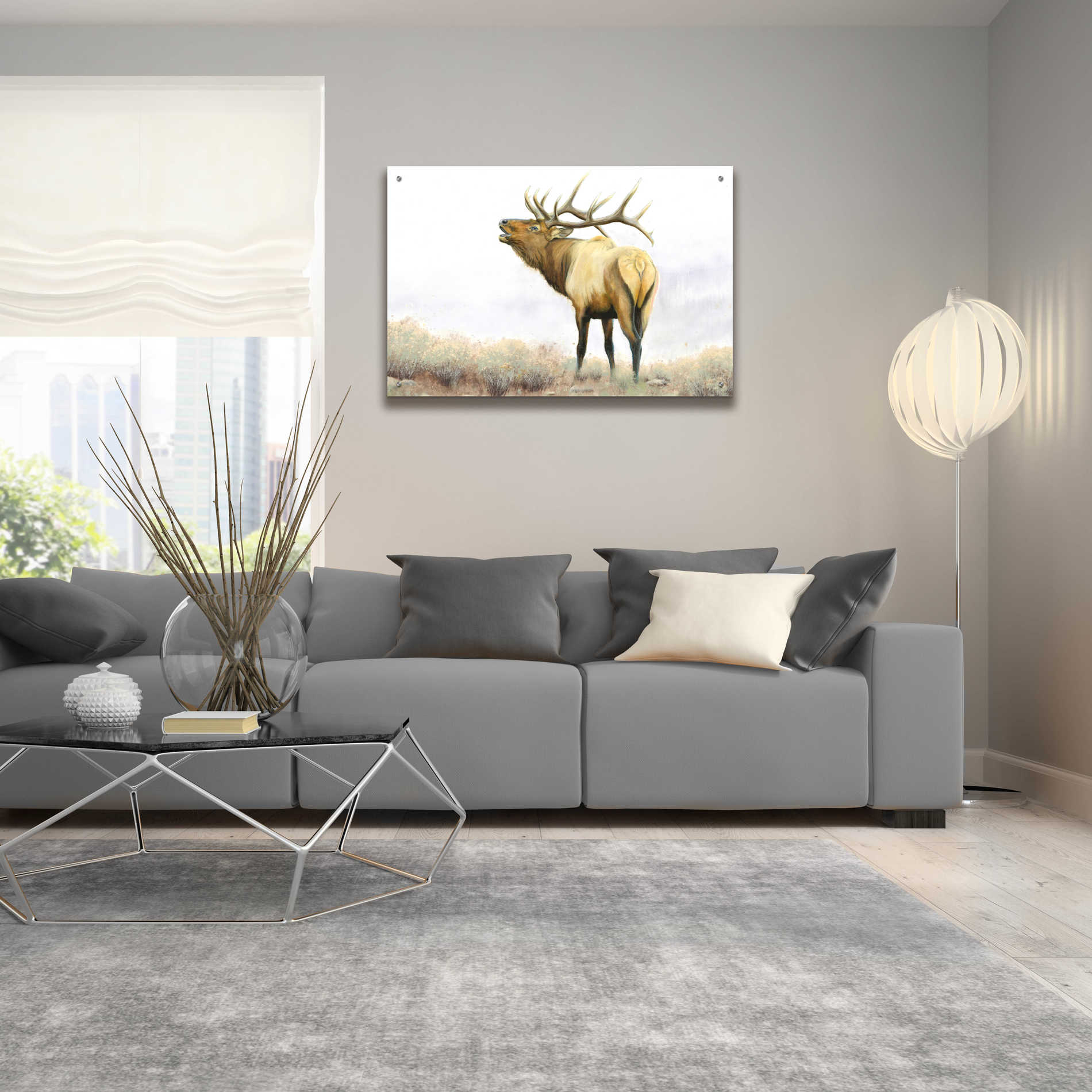 Epic Art 'Majestic Elk' by James Wiens, Acrylic Glass Wall Art,36x24