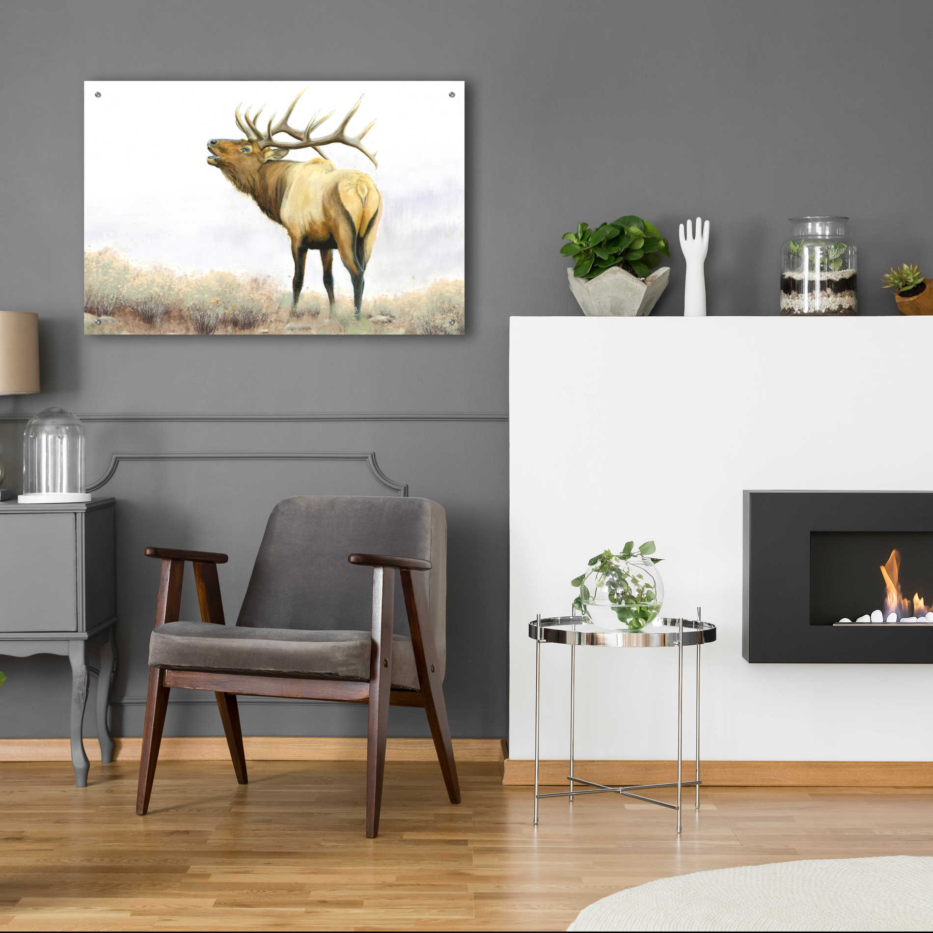 Epic Art 'Majestic Elk' by James Wiens, Acrylic Glass Wall Art,36x24