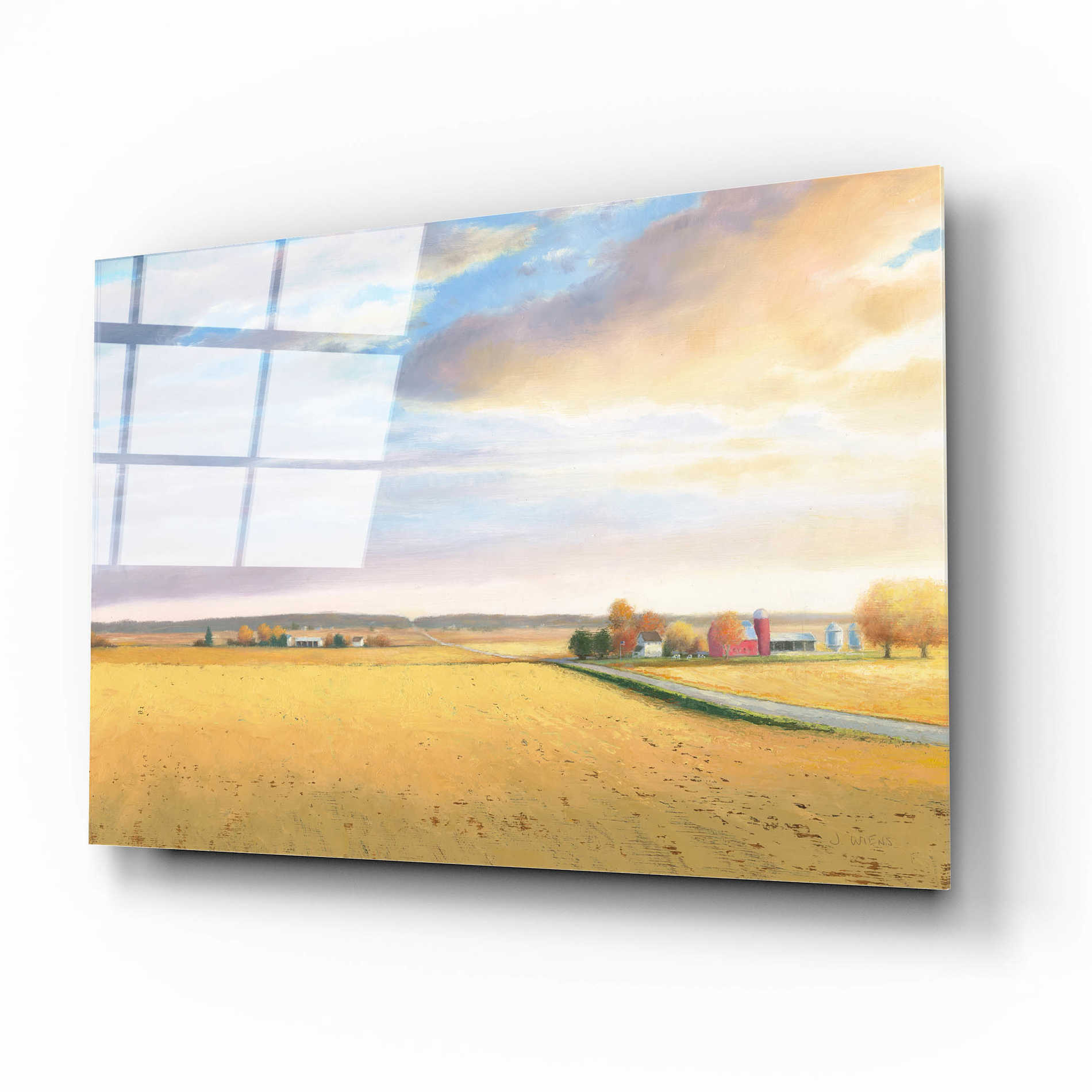 Epic Art 'Heartland Landscape' by James Wiens, Acrylic Glass Wall Art,16x12