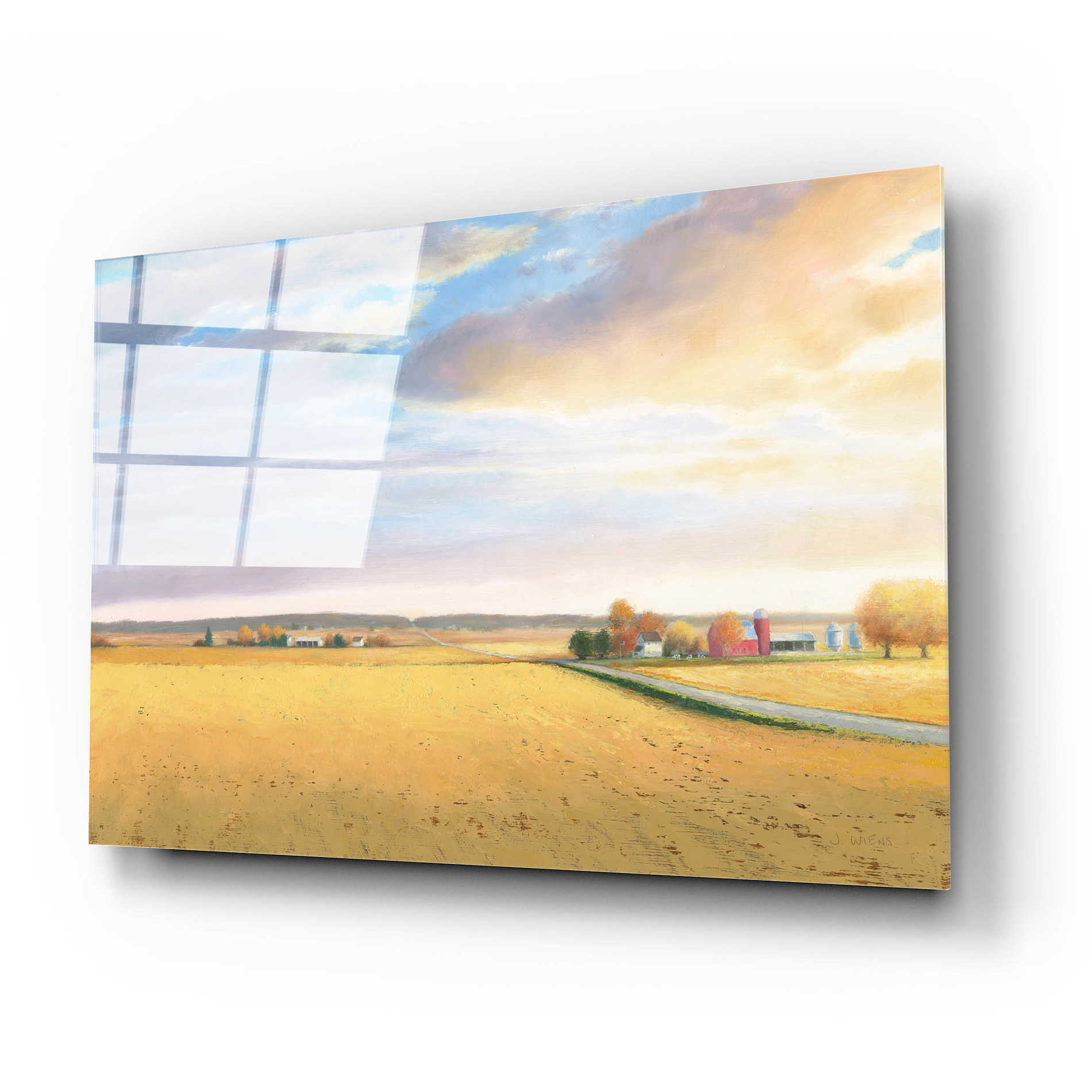 Epic Art 'Heartland Landscape' by James Wiens, Acrylic Glass Wall Art,24x16