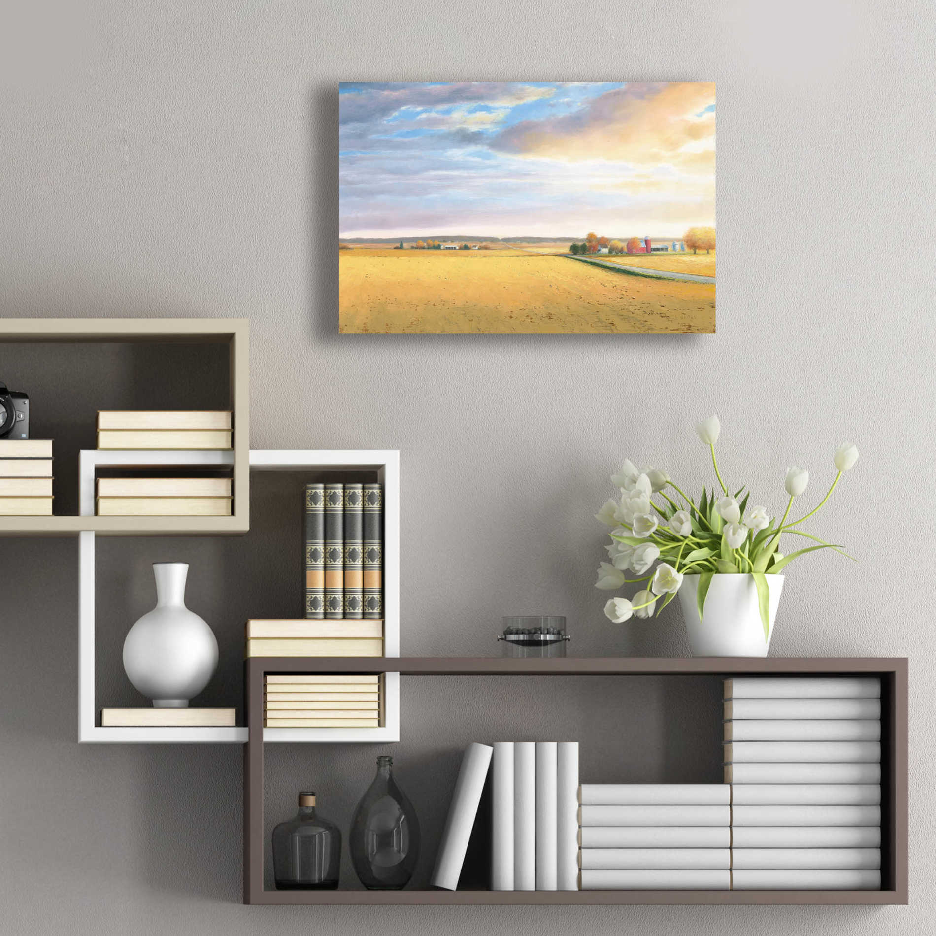 Epic Art 'Heartland Landscape' by James Wiens, Acrylic Glass Wall Art,24x16